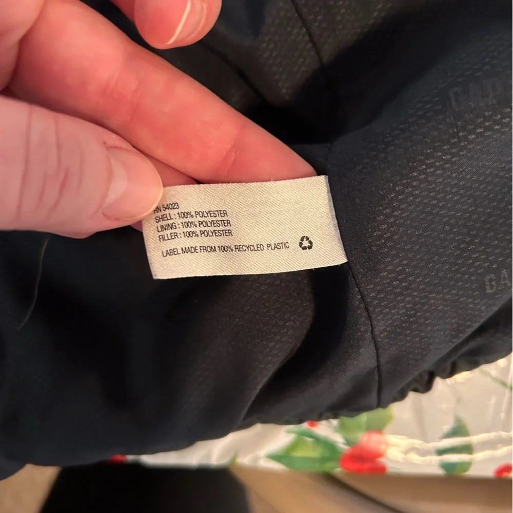 Babygap Plaid Puffer Navy/green‎ 3T